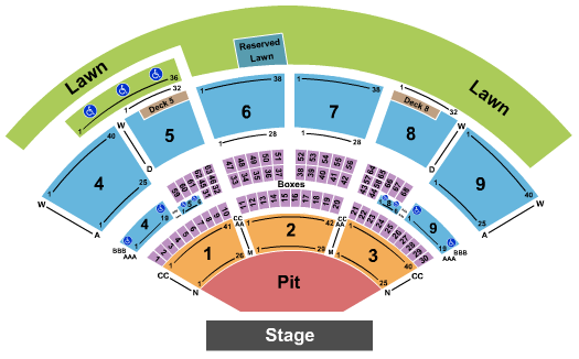Isleta Amphitheater Dierks Bentley Seating Chart